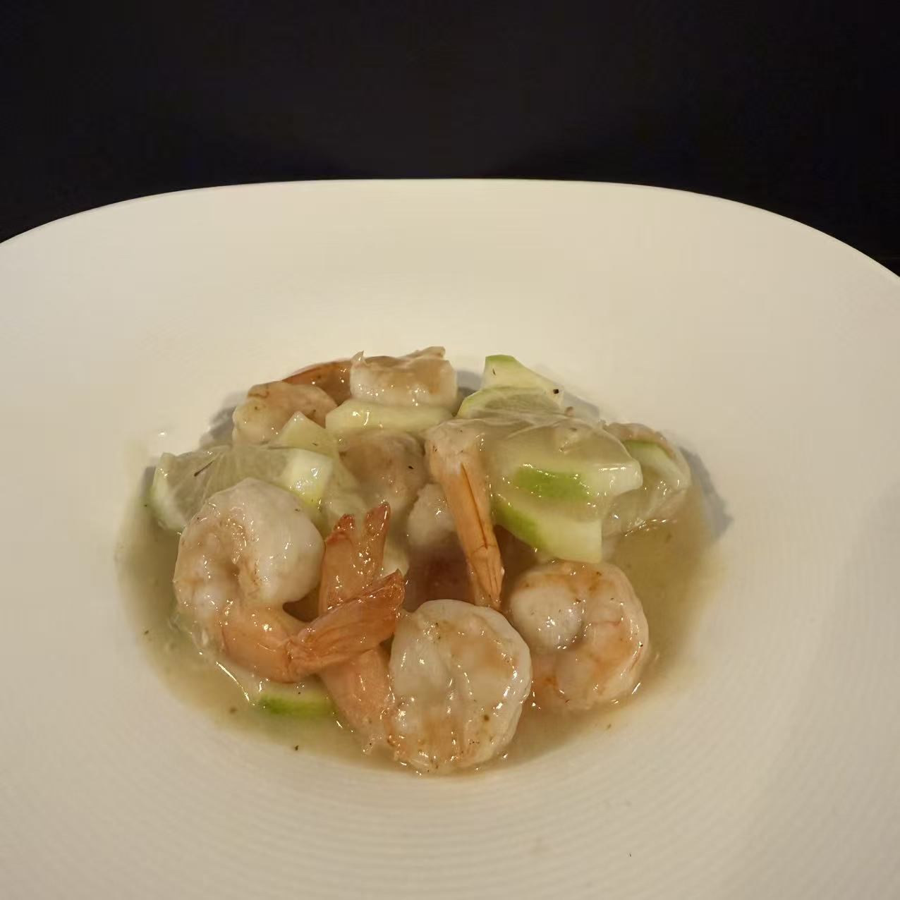 Gamberetti in salsa al limone