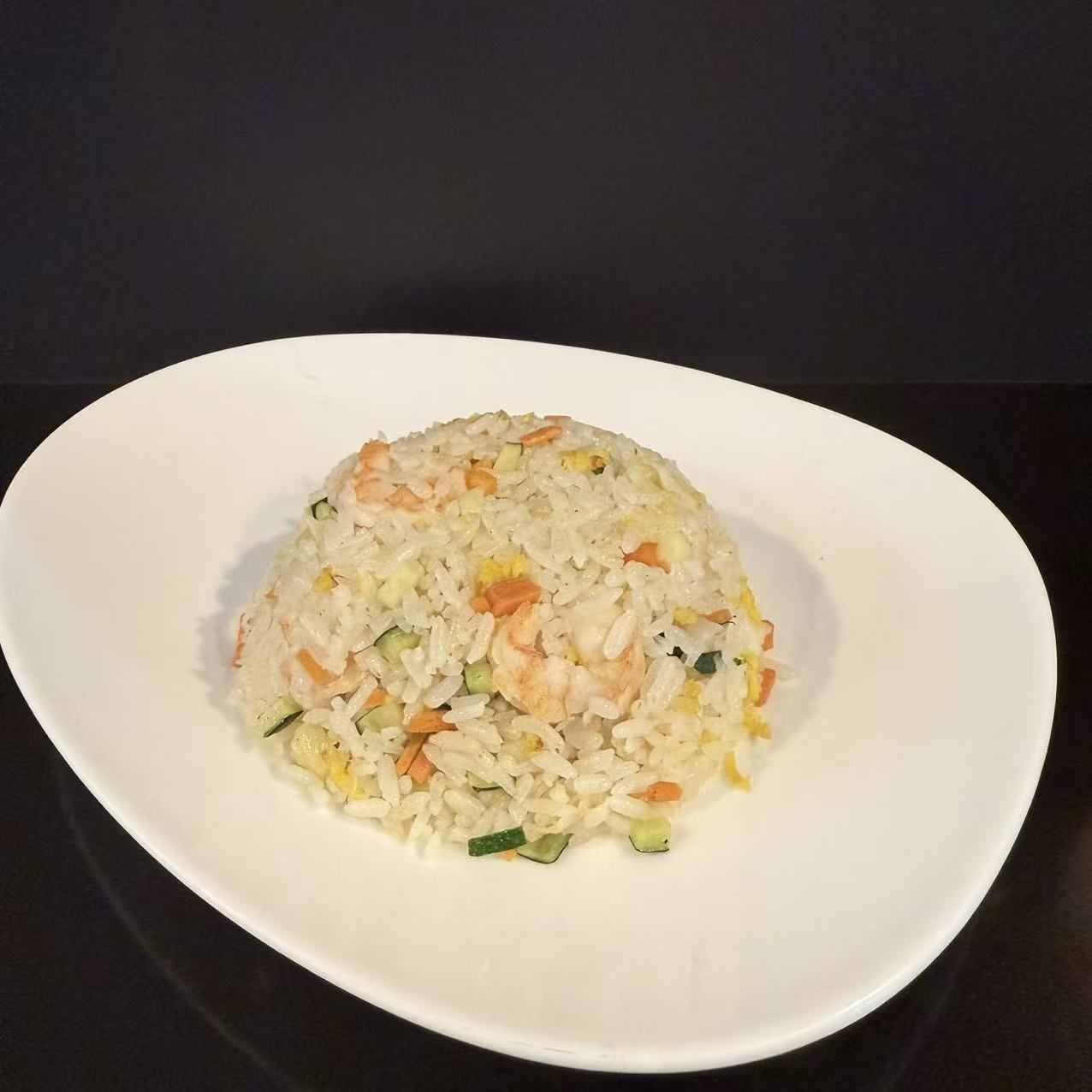 Riso gamberi e verdure